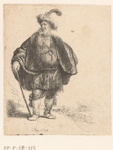 The Persian, Rembrandt van Rijn, 1632 Canvas Print