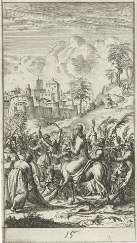 Christ predicts the destruction of Jerusalem, anonymous, 1681 - 1762 Canvas Print