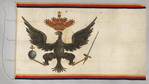 Prussian flag, anonymous, c. 1865 - c. 1900 Canvas Print