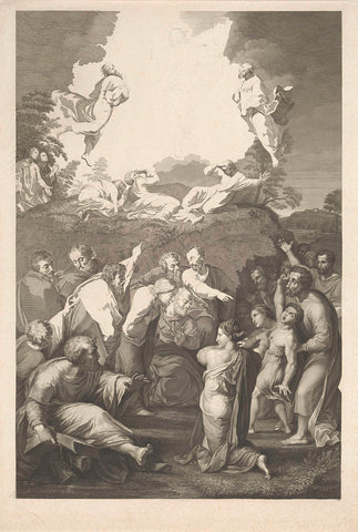 Transfiguration on Mount Tabor, Raphael Morghen, 1768 - 1833 Canvas Print