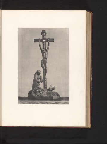 Crucifix of palm wood from the collection of C.J. Vervloet in Brussels, exhibited at an exhibition on religious objects from the Middle Ages and Renaissance in 1864 in Mechelen, Joseph Maes, 1864 - in or before 1866 Canvas Print