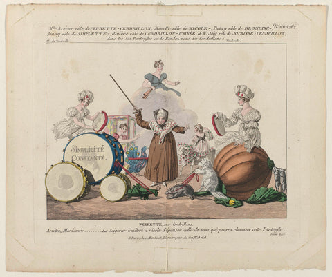 Perrette, aux Cendrillons, ca 1822, Scène XIII (8), anonymous, c. 1822 Canvas Print