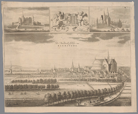 View of Haamstede, anonymous, 1696 Canvas Print