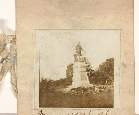 Statue of Sir John Macdonald, the first Prime Minister of Canada, in Queens Park, Toronto, anonymous, c. 1890 - c. 1910 Canvas Print