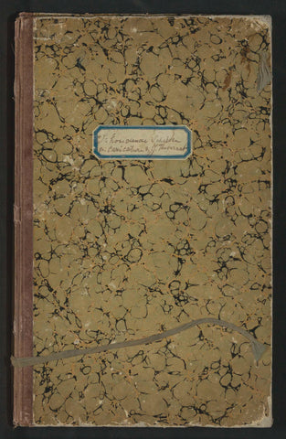 Sketchbook with 59 sheets with studies by Johannes Antonius Canta and taped sketches by Johannes Tavenraat, Johannes Tavenraat, 1826 - c. 1888 Canvas Print