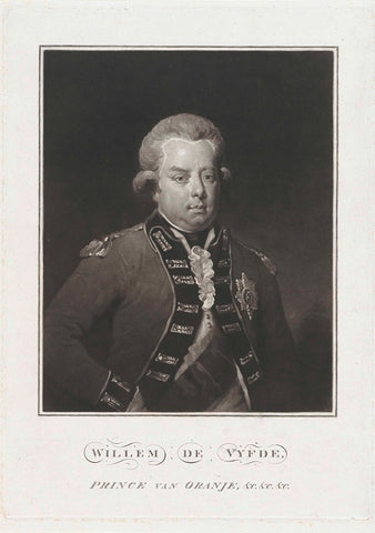 Portrait of William V, Prince of Orange and Nassau, Charles Howard Hodges, 1789-1806 Canvas Print