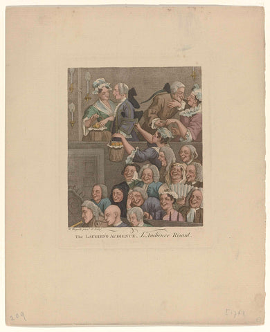 The Laughing Audience / L'Audience Risant, William Hogarth, c. 1761 Canvas Print