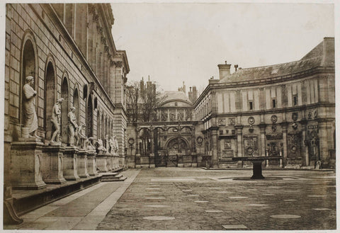 École des Beaux-Arts te Parijs, Charles Marville, 1850 - 1851 Canvas Print