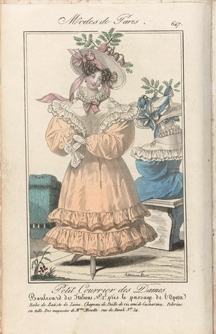 Petit Courrier des Dames, 1829 nr. 647, anonymous, 1829 Canvas Print