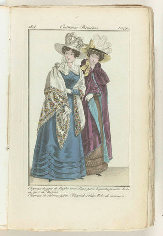 Journal des Dames et des Modes 1824, Costume Parisien (2279), anonymous, 1824 Canvas Print