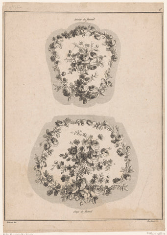 Stoelbekleding met bloemen, Pierre Gabriel Berthault, 1778 Canvas Print