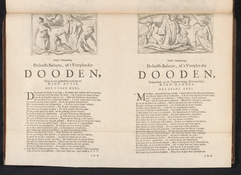 De laatste bazuin of het verrijzen der doden (vol. 5 en 6), 1720, Jan de Ridder, 1720 Canvas Print