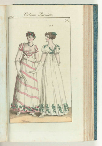 Journal des Dames et des Modes, editie Frankfurt 21 march 1808, Costume Parisien (12), anonymous, 1808 Canvas Print