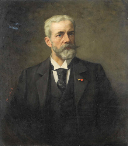 Frederik Daniël Otto Obreen (1840-96). General Director of the Rijksmuseum, Amsterdam, Thérèse Schwartze, 1883 - 1896 Canvas Print