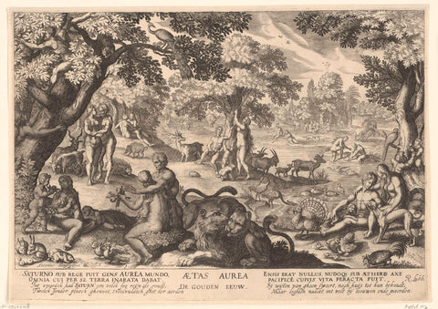 Het gouden tijdperk, Robert de Baudous, 1591 - before 1659 Canvas Print