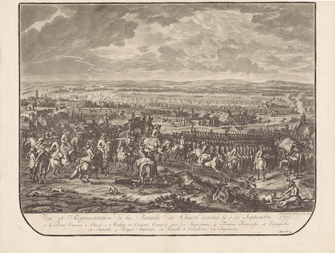 Battle of Chiari, 1701, Jan van Huchtenburg, 1729 Canvas Print