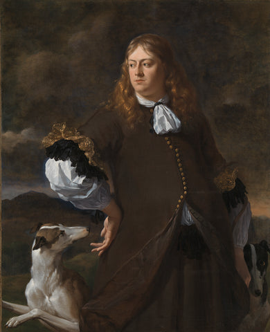 Portrait of a Man, Karel du Jardin, 1670 - 1675 Canvas Print