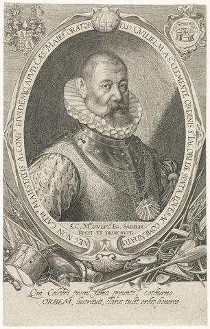 Portrait of Guillén de San Clemente, Aegidius Sadeler, 1597 - 1608 Canvas Print