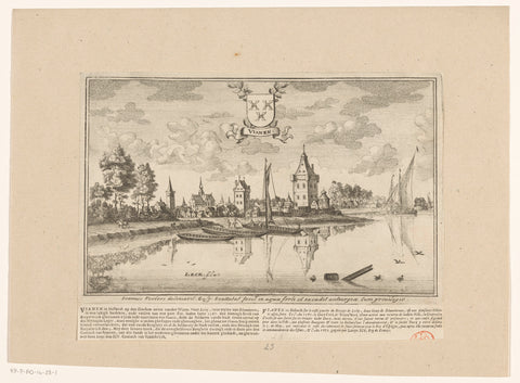 View of Vianen, Gaspar Bouttats, c. 1675 Canvas Print