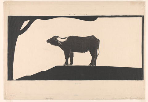 Buffalo, Samuel Jessurun de Mesquita, 1930 Canvas Print