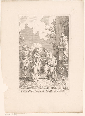 Visitatie, Gabriel Huquier, 1705 - in or before 1732 Canvas Print