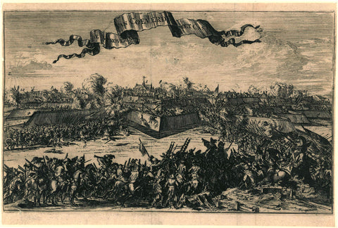 Conquest of Coevorden on December 30, 1672, Romeyn de Hooghe (attributed to), 1673 Canvas Print