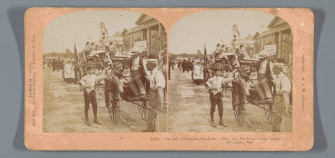 Great parade during Children's Day at the 1904 World's Fair in Saint Louis, Benjamin West Kilburn, 1904 Canvas Print