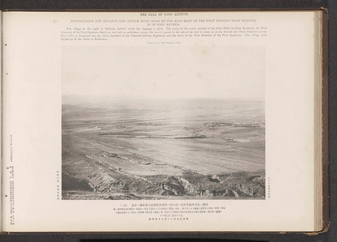 Preparations for advance and attack being made by the main body of the first division near Mehotse, N. of Port Arthur, Ordnance Survey Office, 1894 Canvas Print