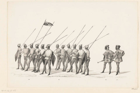 Parade nos 19-21, anonymous, 1840 Canvas Print