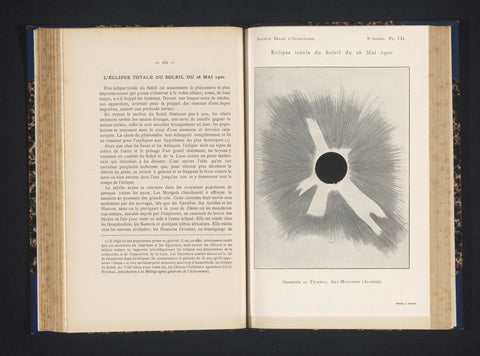 Total solar eclipse, F. Wylands, c. 1900 Canvas Print