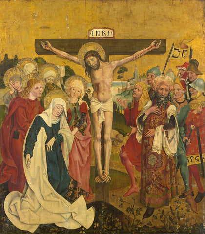 Crucifixion, Sigmund Gleismüller (attributed to), c. 1475 - c. 1500 Canvas Print