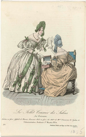 Le Follet Courrier des Salons, 1835, No. 412: Les Curieuses, anonymous, 1835 Canvas Print