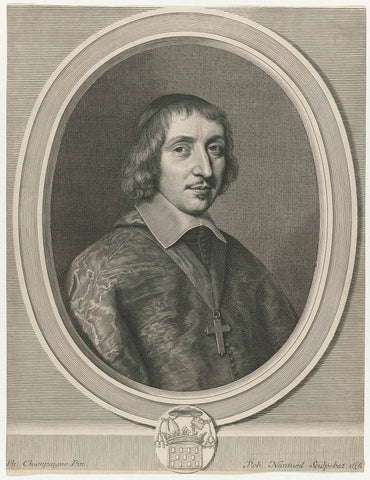 Portret Philibert Emmanuel de Beaumanoir de Lavardin, Robert Nanteuil, 1651 Canvas Print