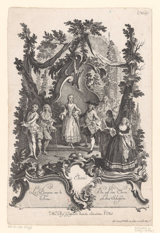 Elisie (...), Johann Esaias Nilson, 1731 - 1788 Canvas Print