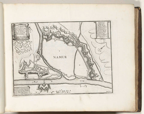 Map of Namur, 1693, Harmanus van Loon, 1693 Canvas Print