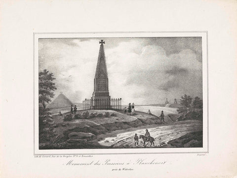 Monument to the Prussians, H. Gérard (possibly), 1842 Canvas Print