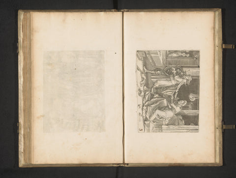 Joseph flees Potifar's wife, Jan Harmensz. Muller (workshop of), 1675 - 1726 Canvas Print