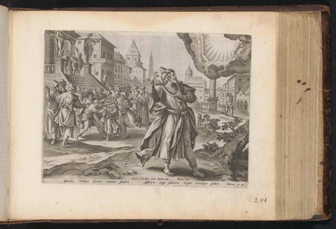 God Appears to Jeremiah, Antonie Wierix (II), 1646 Canvas Print