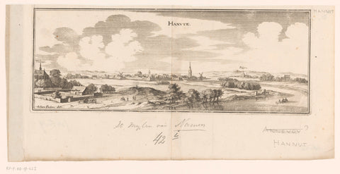 View of Hannuit, Caspar Merian, 1654 - c. 1700 Canvas Print