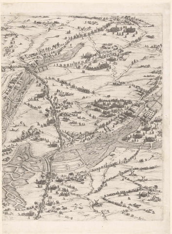 Siege of La Rochelle, September 1627-October 1628 (central map, part top right), Jacques Callot, 1628 - 1631 Canvas Print