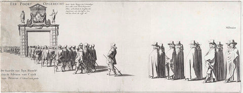 The funeral procession of Frederik Hendrik (plate no. 1), 1647, Pieter Nolpe, 1651 Canvas Print