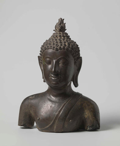 Bust of Buddha, anonymous, c. 1400 - c. 1500 Canvas Print