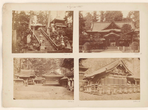 Temple complex in Japan, anonymous, 1885 Canvas Print