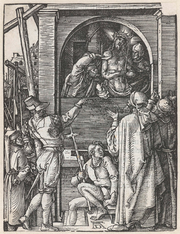 Christ shown to the people (Ecce homo), Albrecht Dürer, 1509 Canvas Print