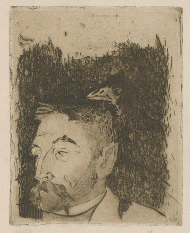 Portrait of Stéphane Mallarmé, Paul Gauguin, 1913 - 1919 Canvas Print