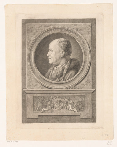 Portret van Christian Wilhelm Ernst Dietrich, Daniel Nikolaus Chodowiecki, 1774 Canvas Print