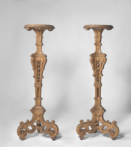 Two Candlestands, anonymous, c. 1685 - c. 1700 Canvas Print