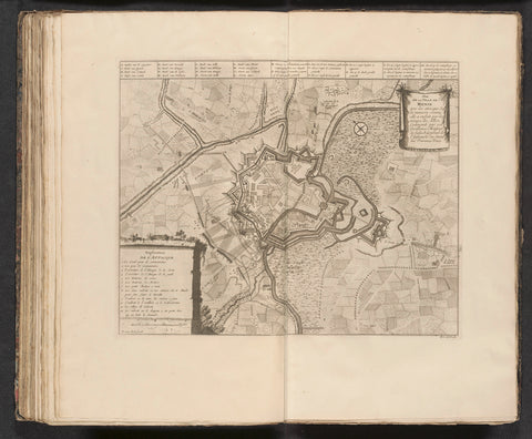 Map of the Siege of Menen, 1706, Pieter van Call (II), 1729 Canvas Print