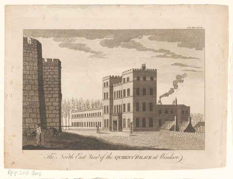 View of Windsor Castle, from the northeast, anonymous, 1780 Canvas Print