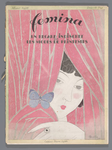 The Fashion Magazine as Temptress, Martin, 1928 Canvas Print